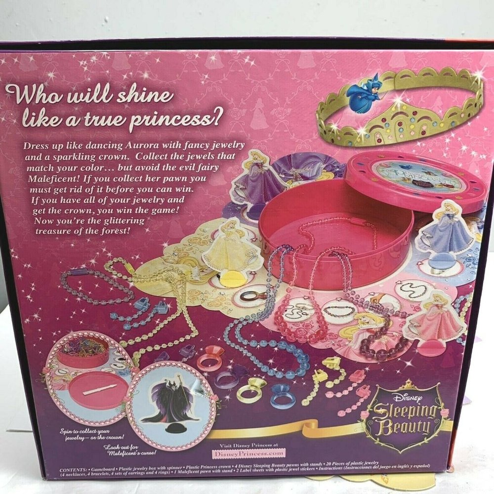 Pretty Pretty Princess Sleeping Beauty Game with Jewelry Crown Dress Up 2008 MB - Picture 7 of 8